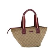 Pre-owned Beige Canvas Gucci veske