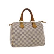 Pre-owned Beige lerret Louis Vuitton Speedy