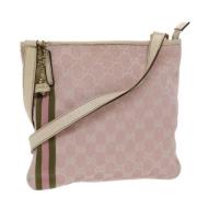 Pre-owned Beige Canvas Gucci Crossbody Bag