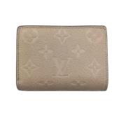 Pre-owned Beige skinn Louis Vuitton lommebok