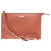 Pre-owned Rosa skinn Jil Sander Clutch