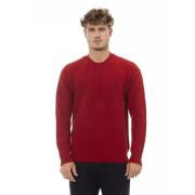 Rød Ull Crewneck Sweater