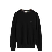 Sort Gant Cotton Pique C-Neck Genser