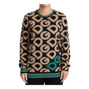 Multicolor DG Mania Wool Crewneck Sweater