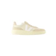 Beige Skinn Sneakers