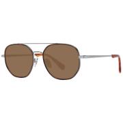 Brun Aviator Solbriller