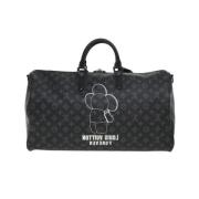 Pre-owned Brunt lerret Louis Vuitton Vivienne