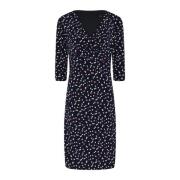 Black/Multi Godske Cover Dress med 3/4 erm med Dot Mutter - Svart, rus...