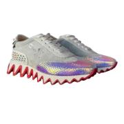 Pre-owned Grått stoff Christian Louboutin joggesko