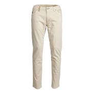 Beige Slim-fit Jeans