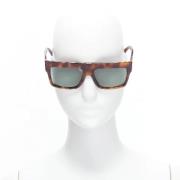 Pre-owned Brown Acetate Céline solbriller