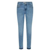 Cropped Jeans - Slim Fit - Lyseblå