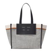 Grå Melange Morris Tweed Tote Bag