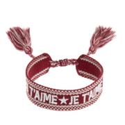 Woven Friendship Bracelet - JE Taime OX RED