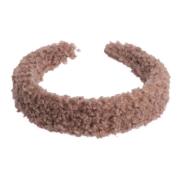 Teddy Hair Band Broad Warm Taupe