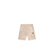 Patch Shorts Oppgrader Bomull Elastisk Midje