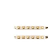 Stud Bobby Pins 2 Pakke Hvit