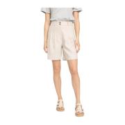 Beige Karen Lin Shorts