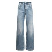 Lysblå Straight-Leg Jeans