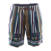 Stripete Bermuda Shorts for Menn