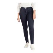 Slim Fit Straight-Leg Svarte Jeans