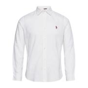 White U.S Polo Bolt Shirt Skjorte