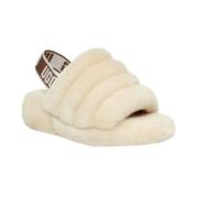 Kremfarget Ugg Fluff Yeah Sandal Nat Tøfler