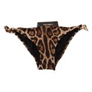 Brun Leopardmønstret Bikiniunderdel
