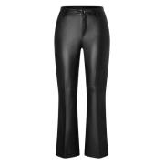 Kick Flare Cropped Vegansk Skinnbukse