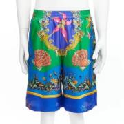 Pre-owned Blå silke Versace shorts