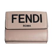 Pre-owned Rosa skinn Fendi lommebok