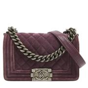 Pre-owned Lilla floyel Chanel skulderveske