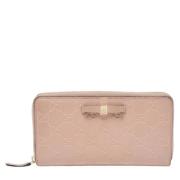 Pre-owned Beige skinn Gucci lommebok