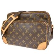 Pre-owned Brunt lerret Louis Vuitton Nilen