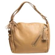 Pre-owned Beige Leather Jimmy Choo veske