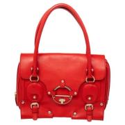 Pre-owned Rodt skinn Versace Tote