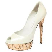 Pre-owned Hvite skinn Casadei haeler