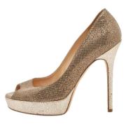 Pre-owned Gullstoff Jimmy Choo haeler