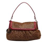 Pre-owned Brunt ponnihar Fendi skulderveske