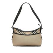 Pre-owned Beige skinn burberry skulderveske