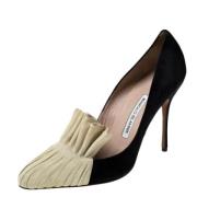 Pre-owned Svart semsket skinn Manolo Blahnik haeler