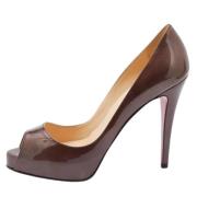 Pre-owned Brunt skinn Christian Louboutin haeler