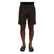 Grønne Bomull Casual Chino Shorts