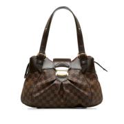 Pre-owned Brunt skinn Louis Vuitton Sistina