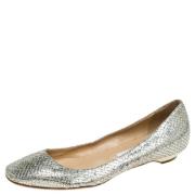 Pre-owned Gull Fabric Jimmy Choo Flats