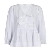 no color Neo Noir Bella Solid Blouse White Skjorter & Bluser