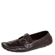 Pre-owned Brunt skinn Louis Vuitton Flats