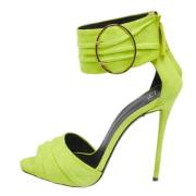 Pre-owned Gronn semsket skinn Giuseppe Zanotti Sandaler