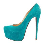 Pre-owned Bla semsket skinn Christian Louboutin haeler