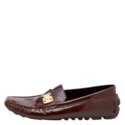 Pre-owned Burgunder Leather Louis Vuitton Flats